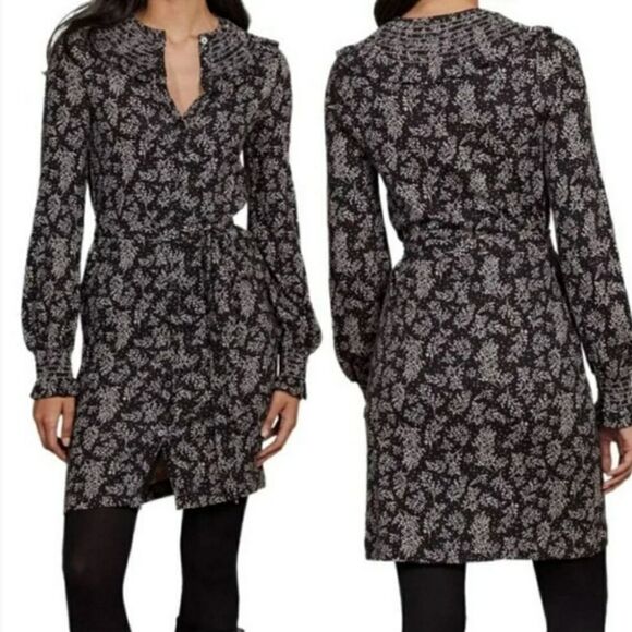 Boden Button Front Belted Dress Sz 6 - Picture 1 of 10